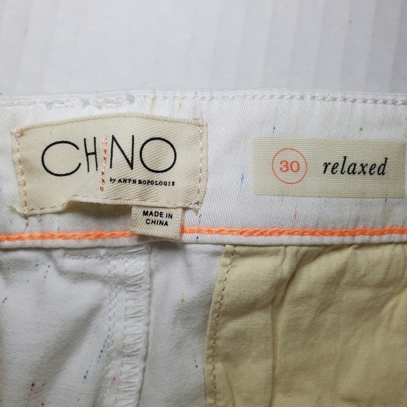 Chino by Anthro White Rainbow Speckled 30 Relaxed - Picture 8 of 9